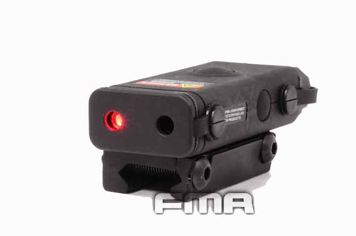 Levně FMA AN/PEQ10 + LED svítilna + červený laser - černý