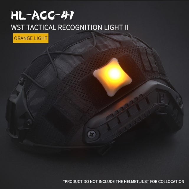 Wosport WST taktické poziční světlo II, 4 x 4 cm - Oranžová