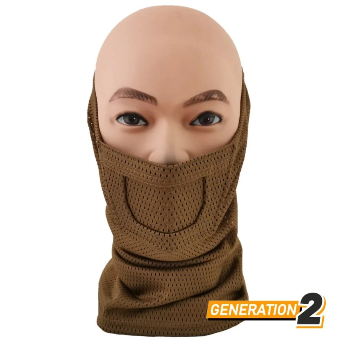 CYGNUS ARMORY Face Warrior nákrčník Gen2 - Coyote