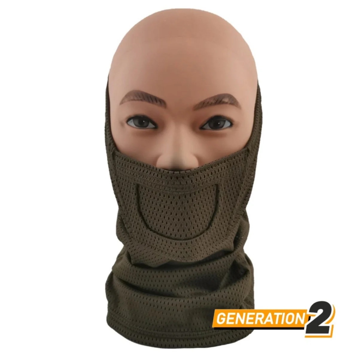 CYGNUS ARMORY Face Warrior nákrčník Gen2 - Zelená
