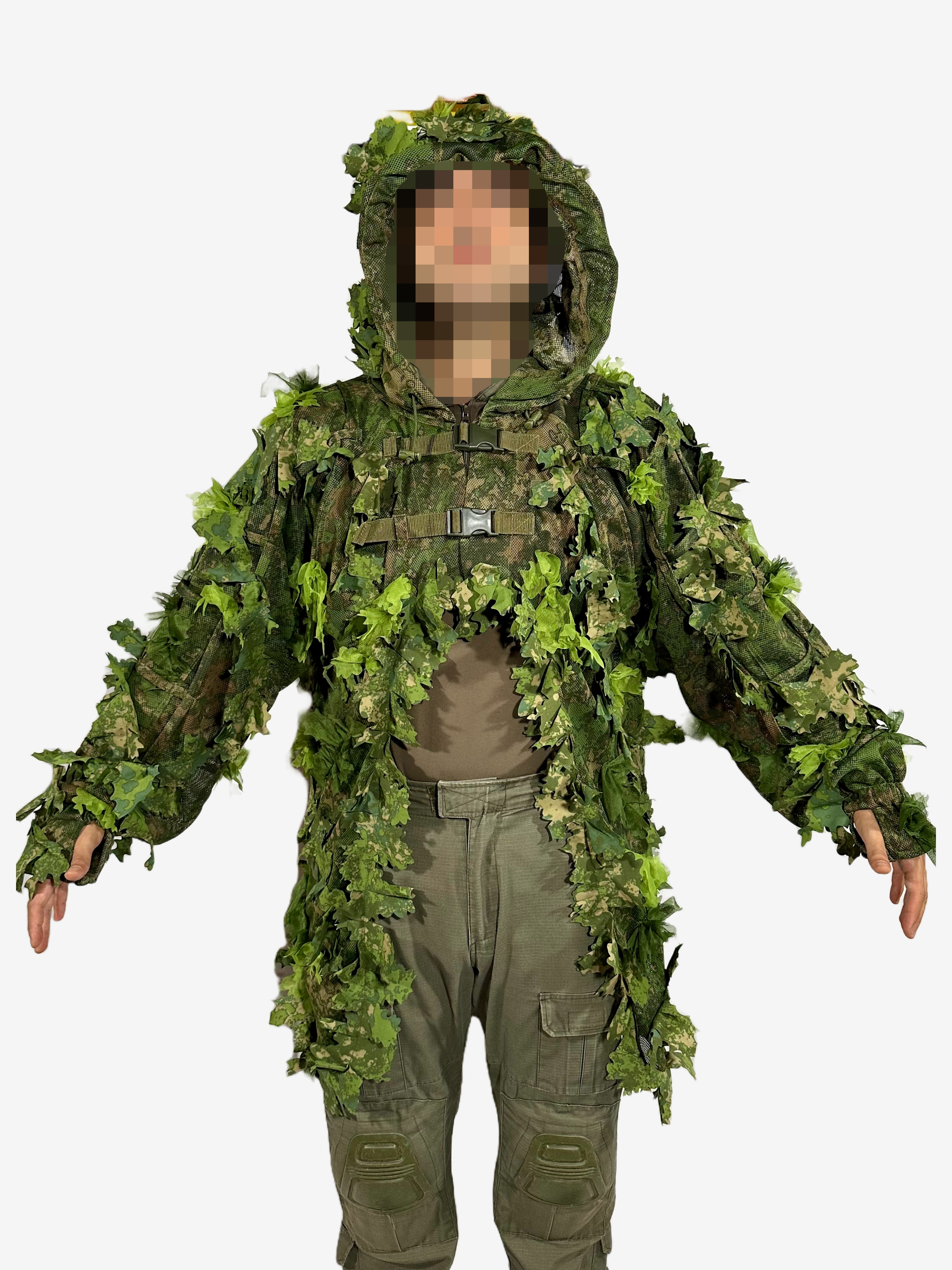 KMCS maskovací plášť s kapucí Cloak - Green