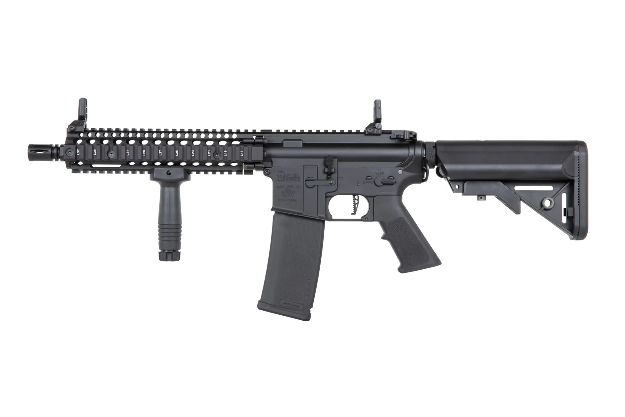 SA Daniel Defence(R) MK18 (SA-P19 Prime(TM) Aster II ETU) s bezuhlíkovým motorem - Černá