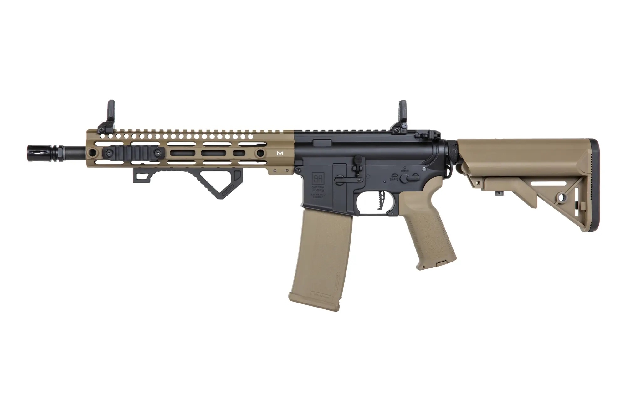 SA M4 Carbine M-LOK (SA-P20 Prime(TM) Aster II ETU) s bezuhlíkovým motorem - Černá/písková