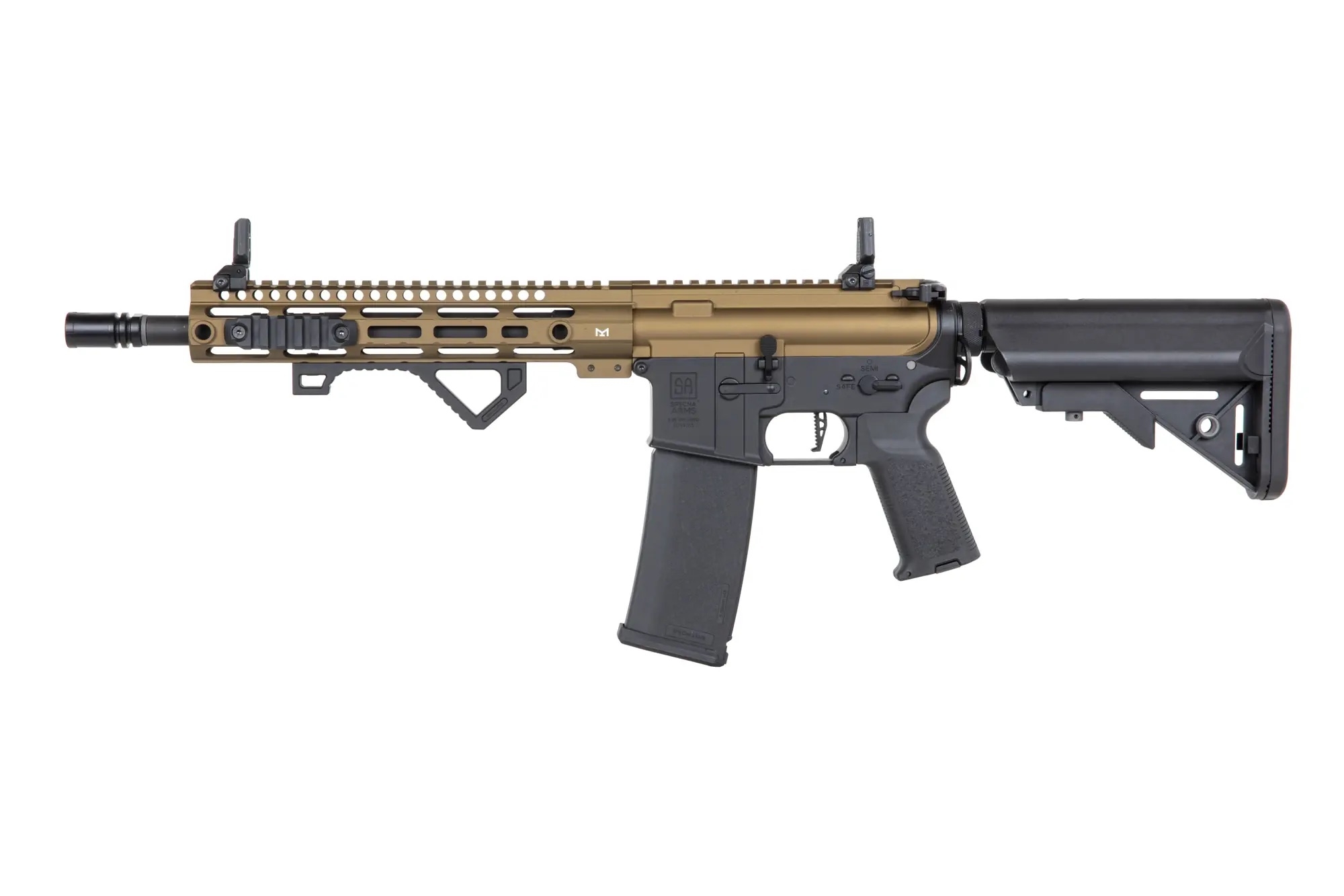 SA M4 Carbine M-LOK (SA-P20 Prime(TM) Aster II ETU) s bezuhlíkovým motorem - Chaos Bronze