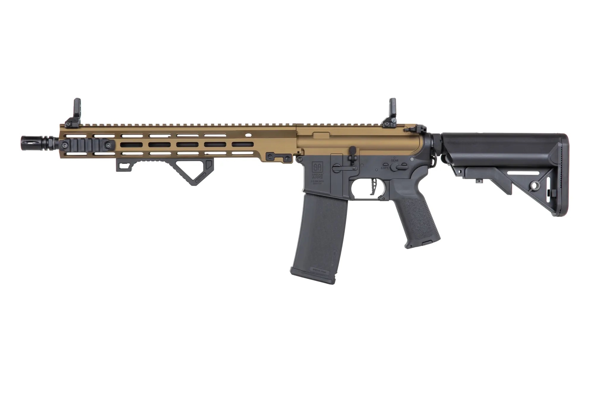 SA M4 Carbine M-LOK (SA-P22 Prime(TM) Aster II ETU) s bezuhlíkovým motorem - Chaos Bronze