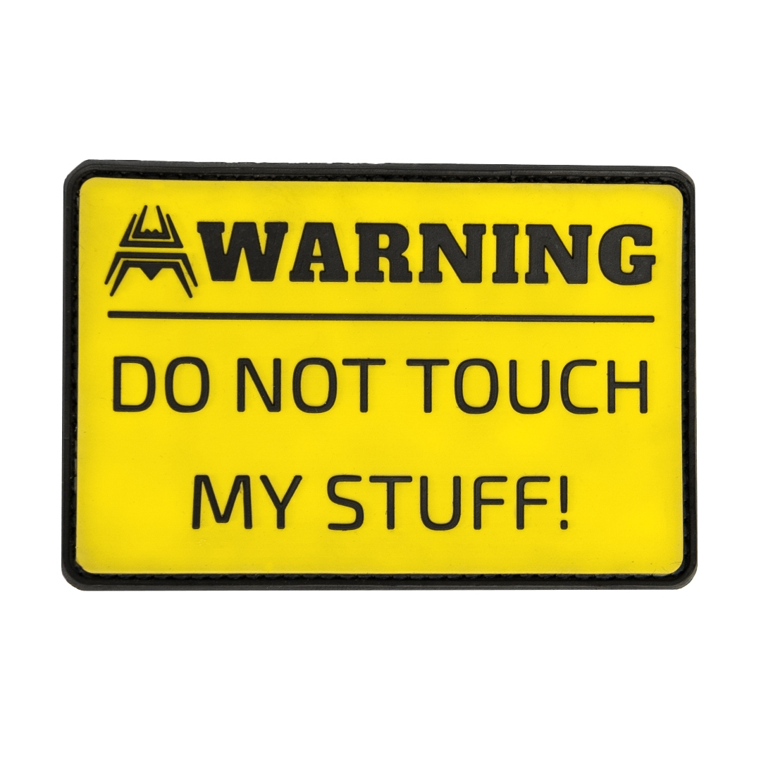 ANAREUS VELCRO Warning patch DO NOT TOUCH - Žlutá