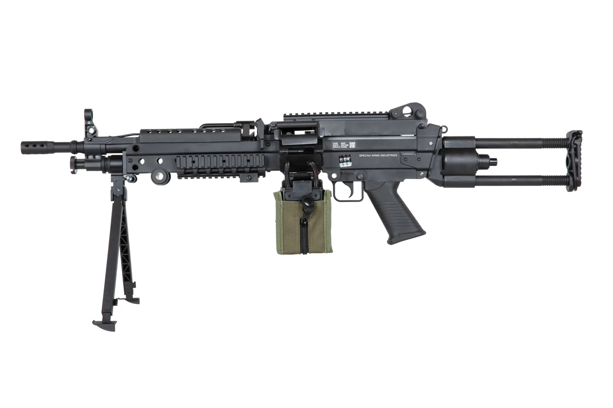 SA lehký kulomet SA-F249 PARA FLEX(TM) GATE X-ASR(TM) - Černá
