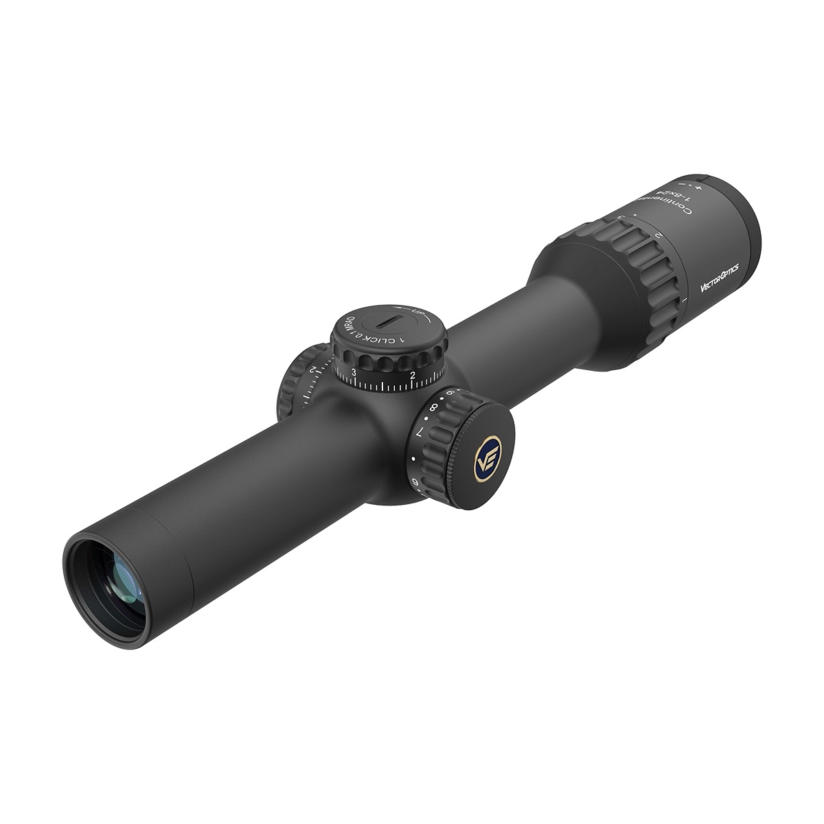 VO LPVO puškohled CONTINENTAL X8 1-8×24 ED TACTICAL SFP – Černá
