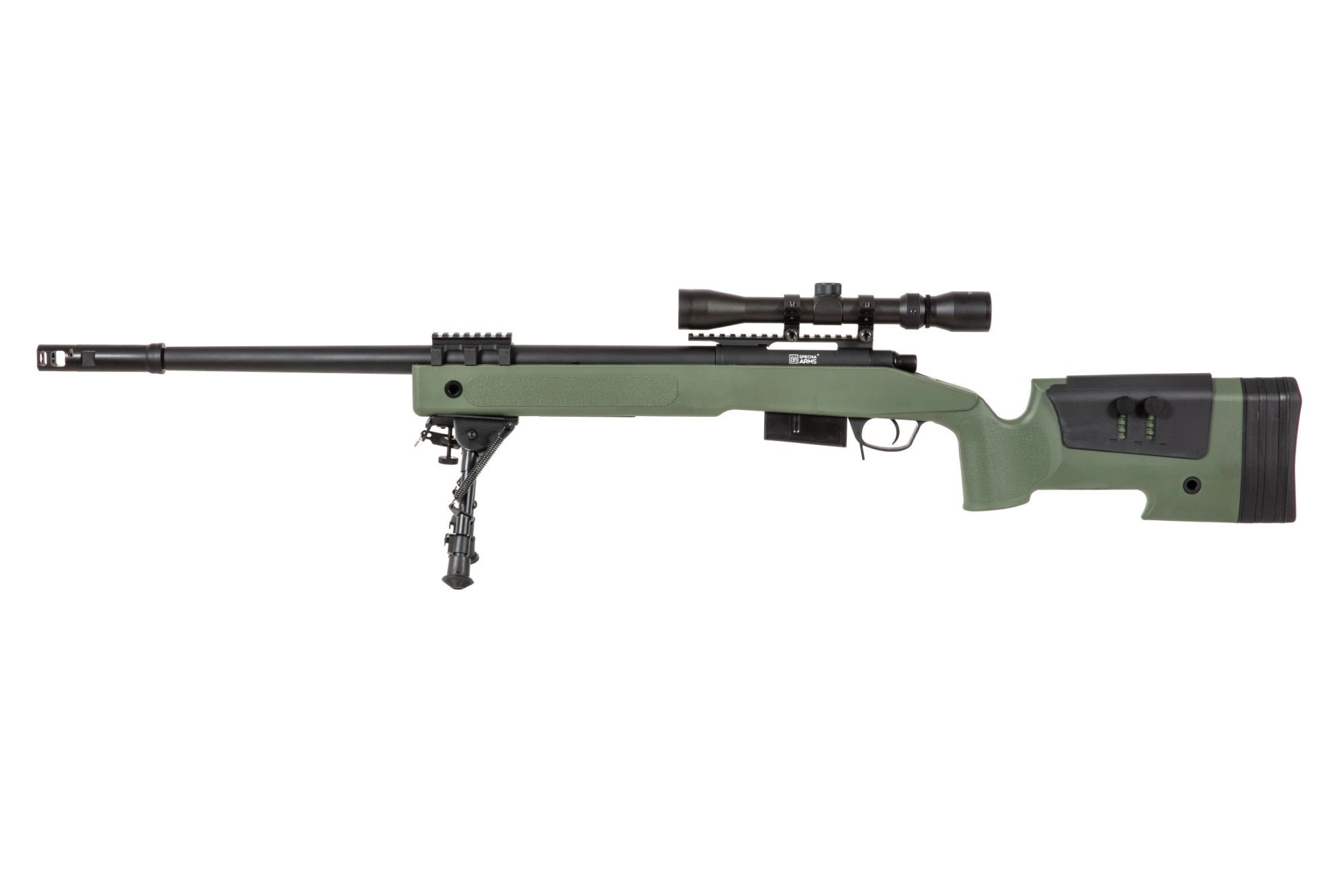 SA odstřelovací puška M40A5 (SA-S03 CORE(TM)) s příslušenstvím - Zelená