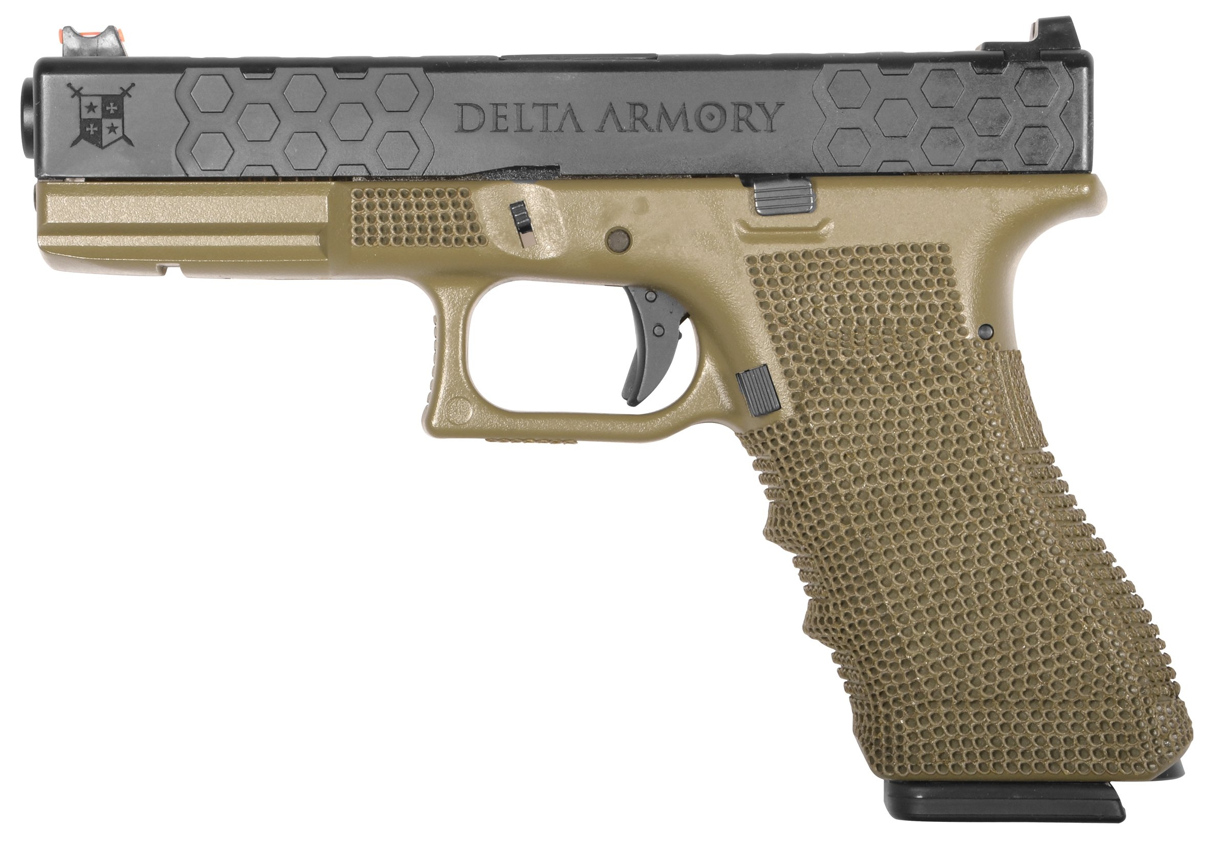 Delta Armory airsoftová pistole P03 GBB – Zelená