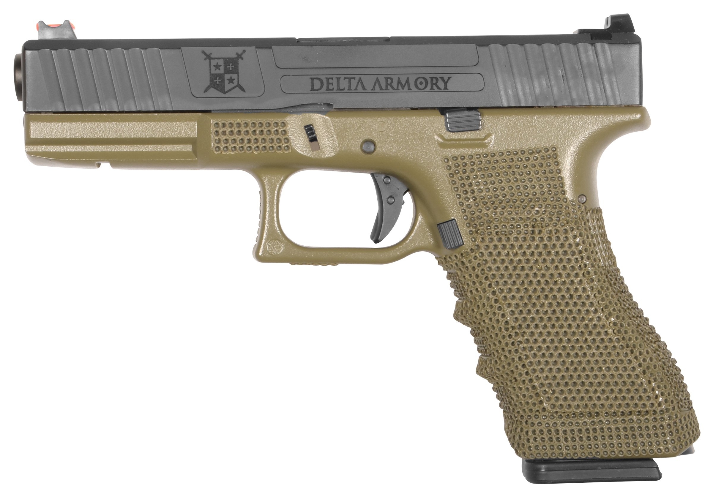 Delta Armory airsoftová pistole P04 GBB – Zelená