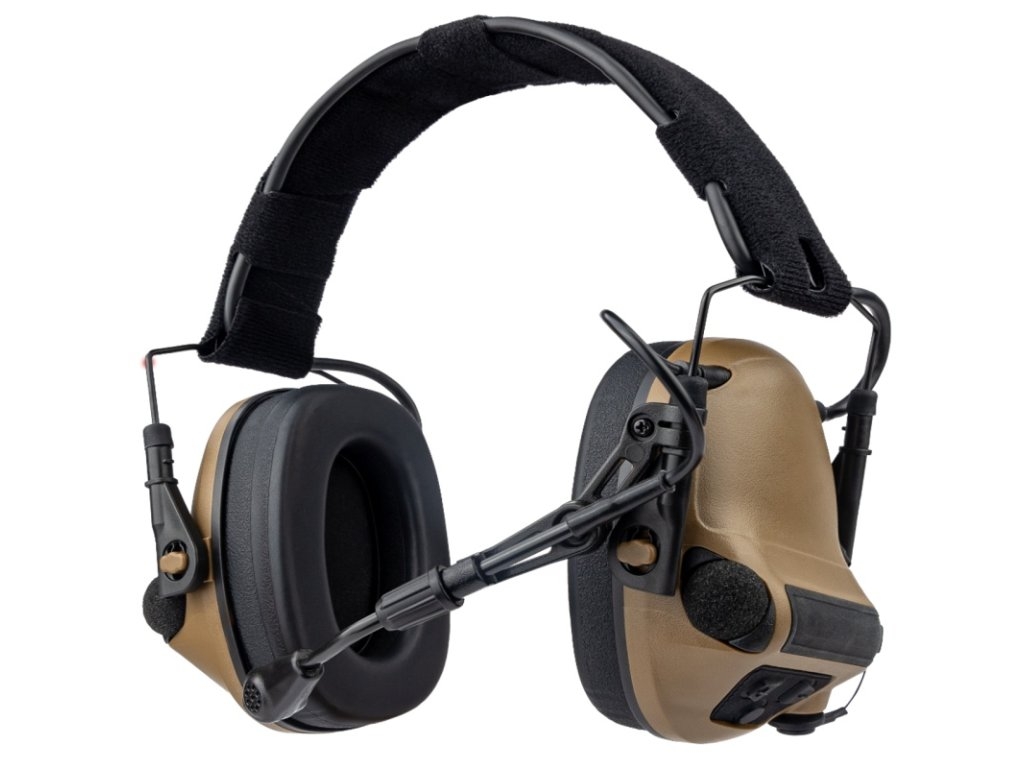 EARMOR profesionální armádní headset M33 EN352 – Coyote