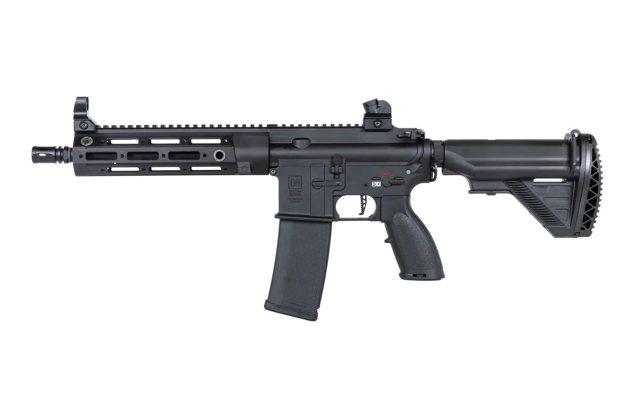 SA H-Series Carbine SMR 9" (SA-PH23 PRIME(TM) Aster II ETU) s bezuhlíkovým motorem - Černá