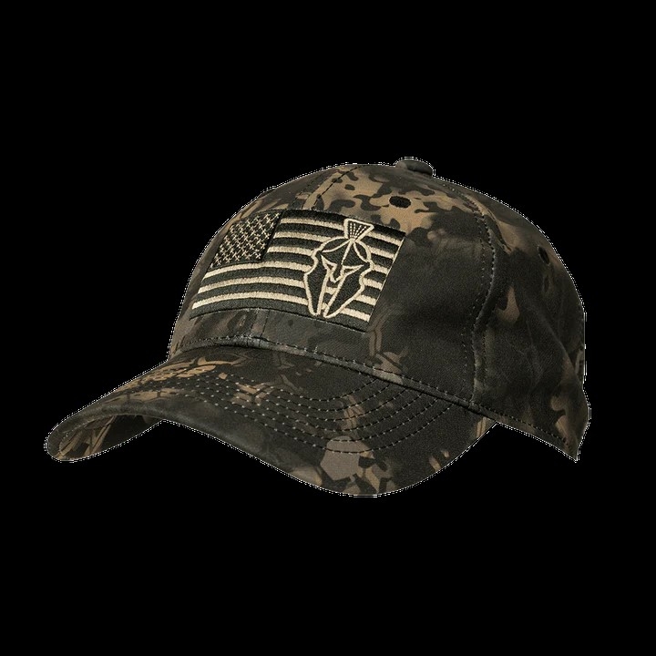 KRYPTEK kšiltovka Flag Hat, One Size - Kryptek Obskura Nox