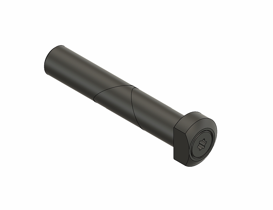 RetroArms RetroArms CNC dělený klínový kolík / čep těla AR15 - Černá