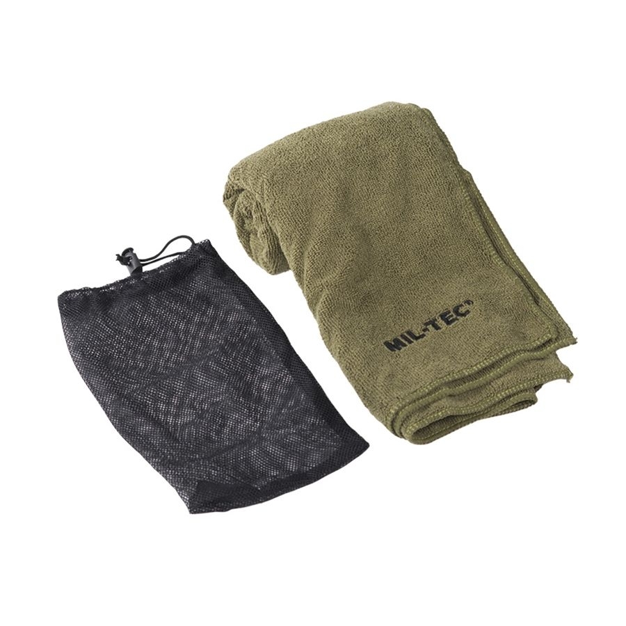 MIL-TEC rychleschnoucí ručník MICROFIBRE 120x60 cm - Zelená