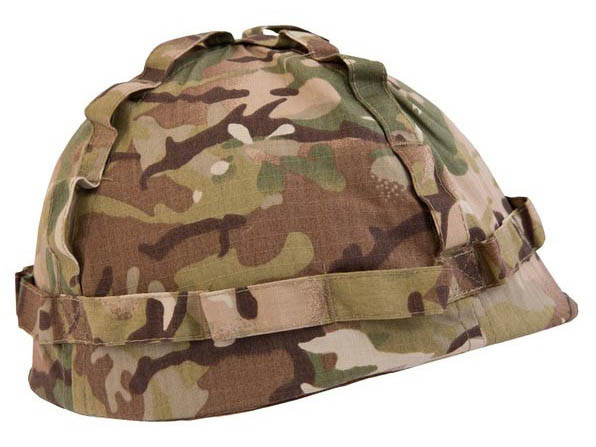 Kombat Helma US-STYLE plastová maskování BTP (MC)- vel.53-60 cm