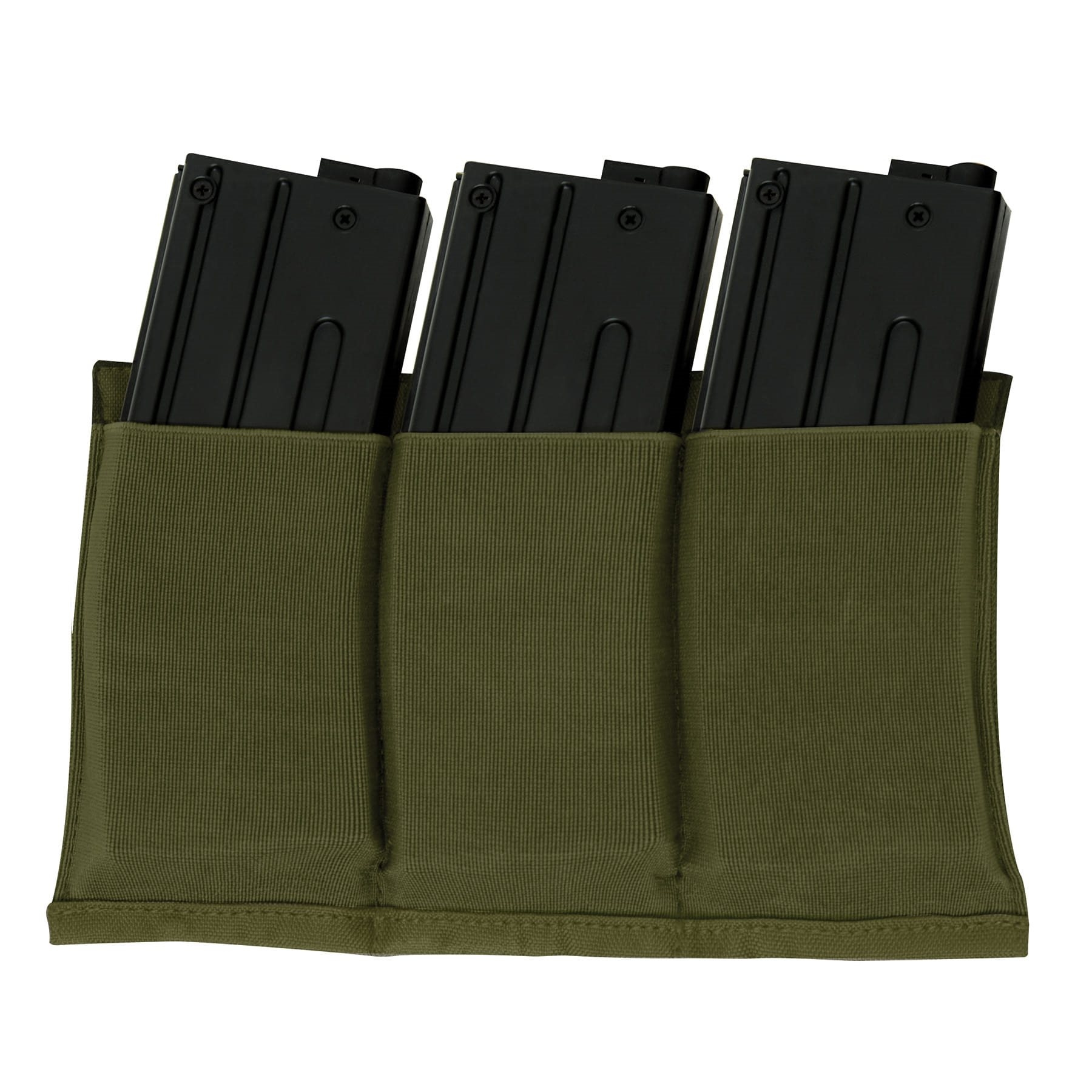 ROTHCO elastická sumka na 3 puškové zásobníky AR15 - Zelená