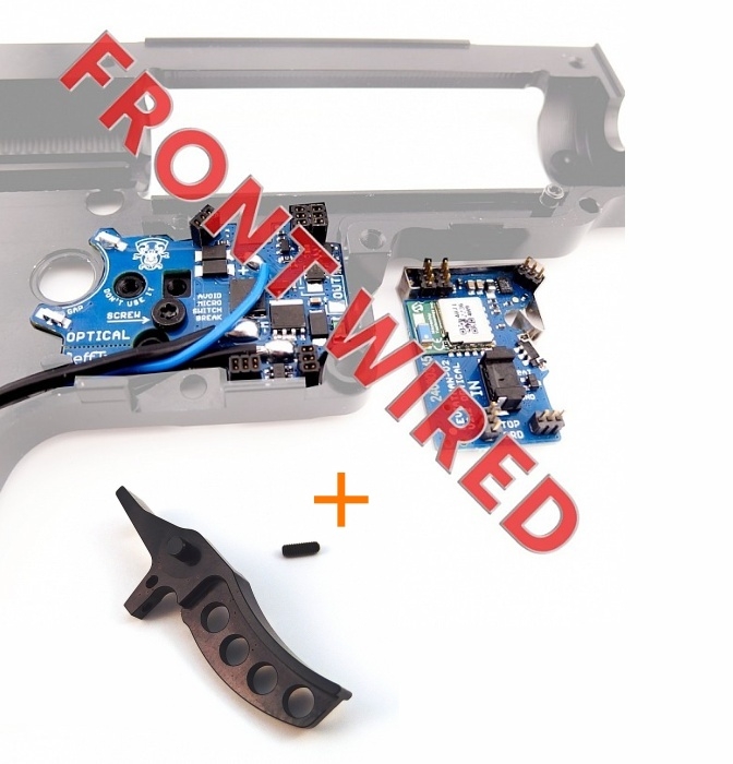JeffTron LEVIATHAN V2 Optical (do předpažbí)  plus  CNC spoušť CURVED - Černá