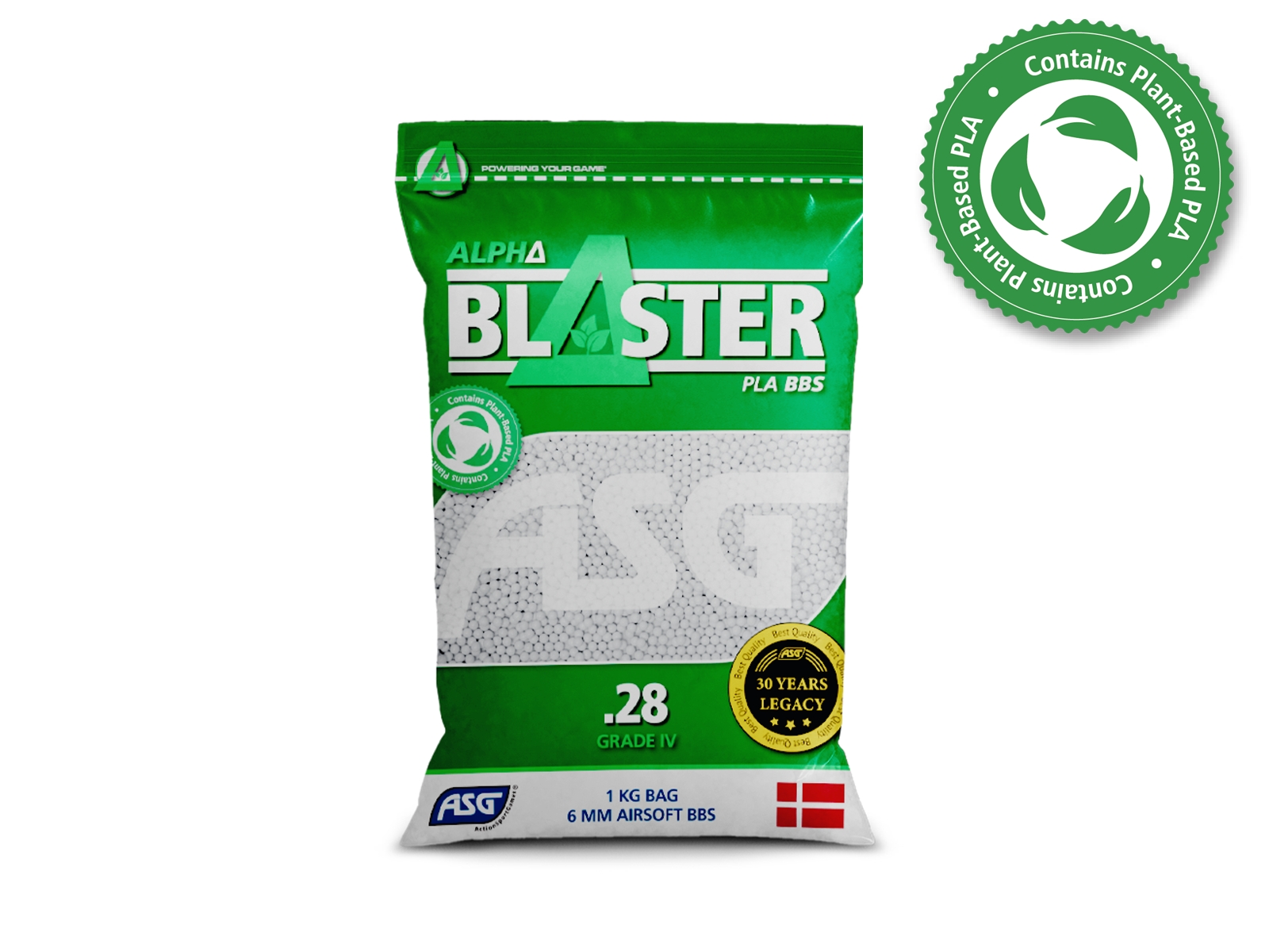 ASG ASG BIO kuličky ALPHA Blaster PLA 0,28g, 3500 BBs - Bílá