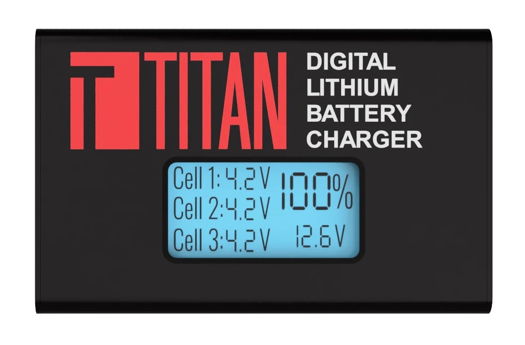 TITAN TITAN Li-Pol / Li-Ion nabíječka DIGITAL CHARGER V2 (EU verze) - Černá