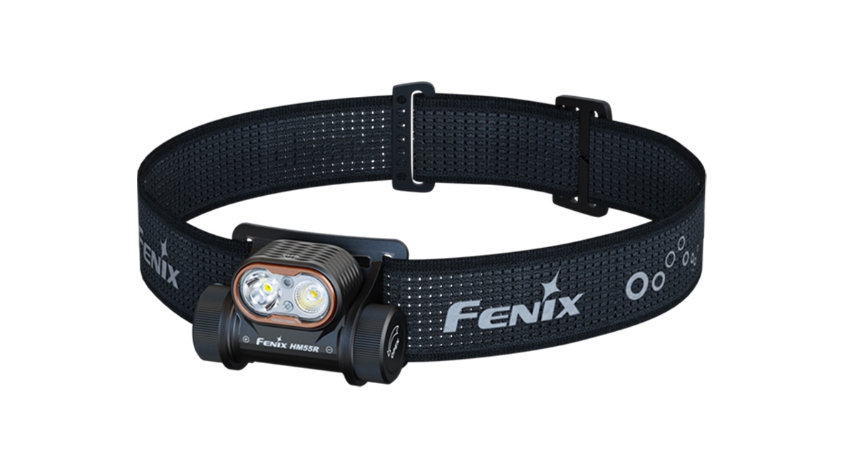 FENIX nabíjecí čelovka HM55R, 1200 lm - Černá