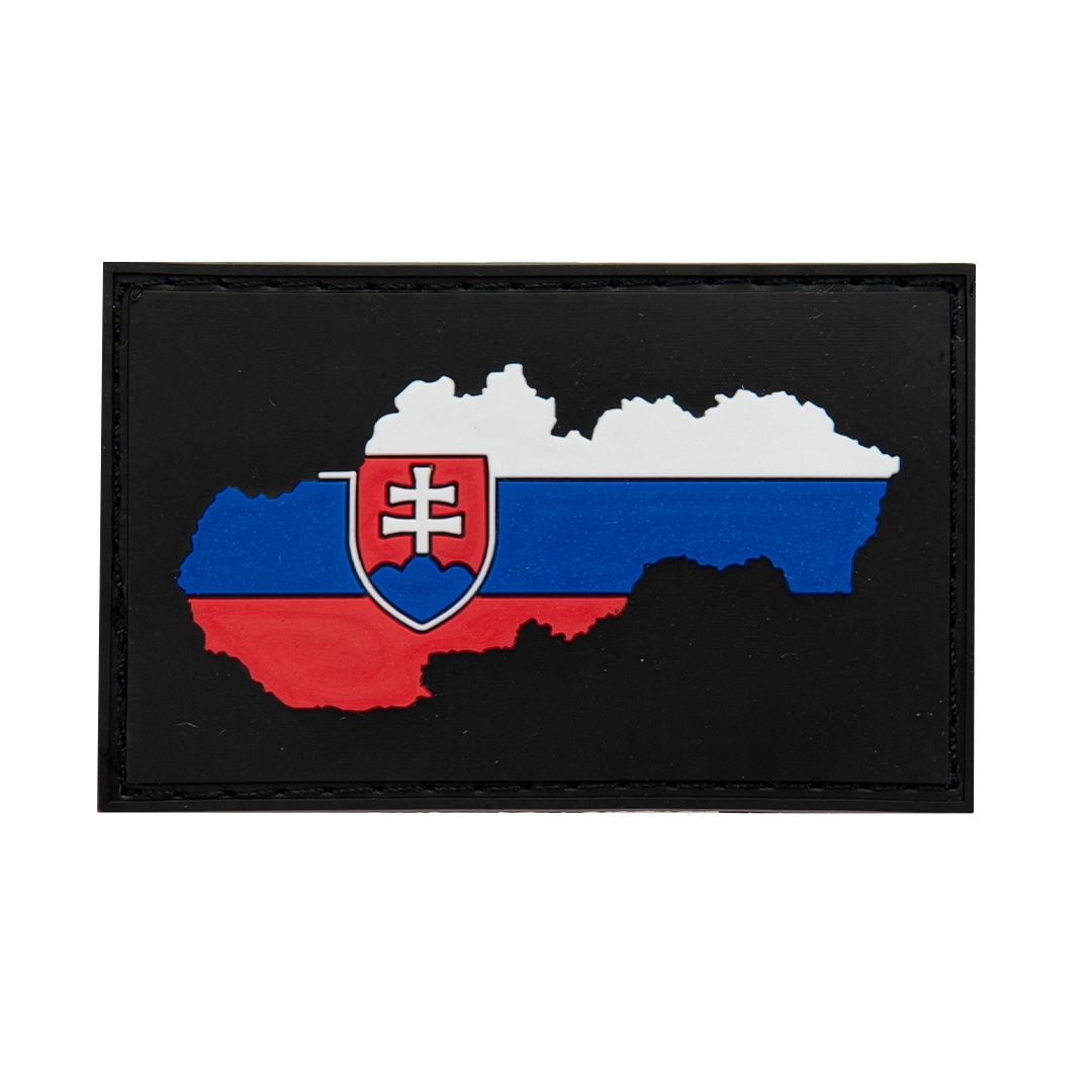 3D gumová nášivka SLOVENSKÁ VLAJKA - Barevná