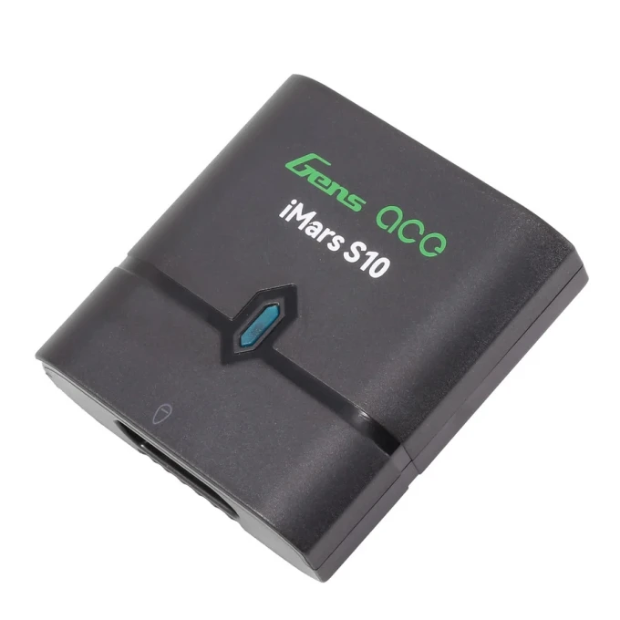 Gens ace 10W 0.8A Chargeur Imars S10 Chargeur Batterie Airsoft pour Batterie Airsoft 2S 3S 7.4V 11.1V,avec Câble USB-C