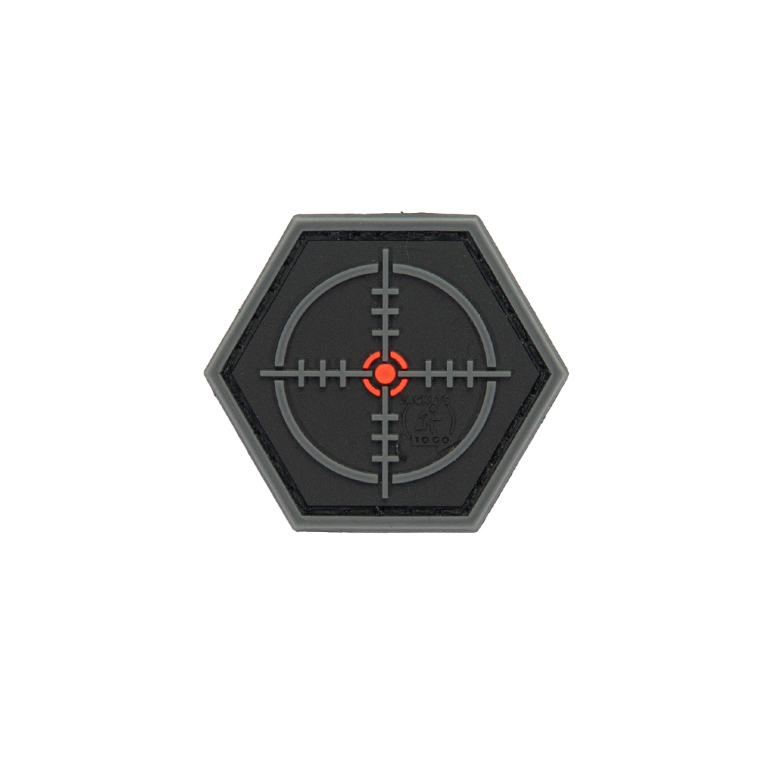 3D gumová nášivka SNIPER SCOPE Patch - Černá