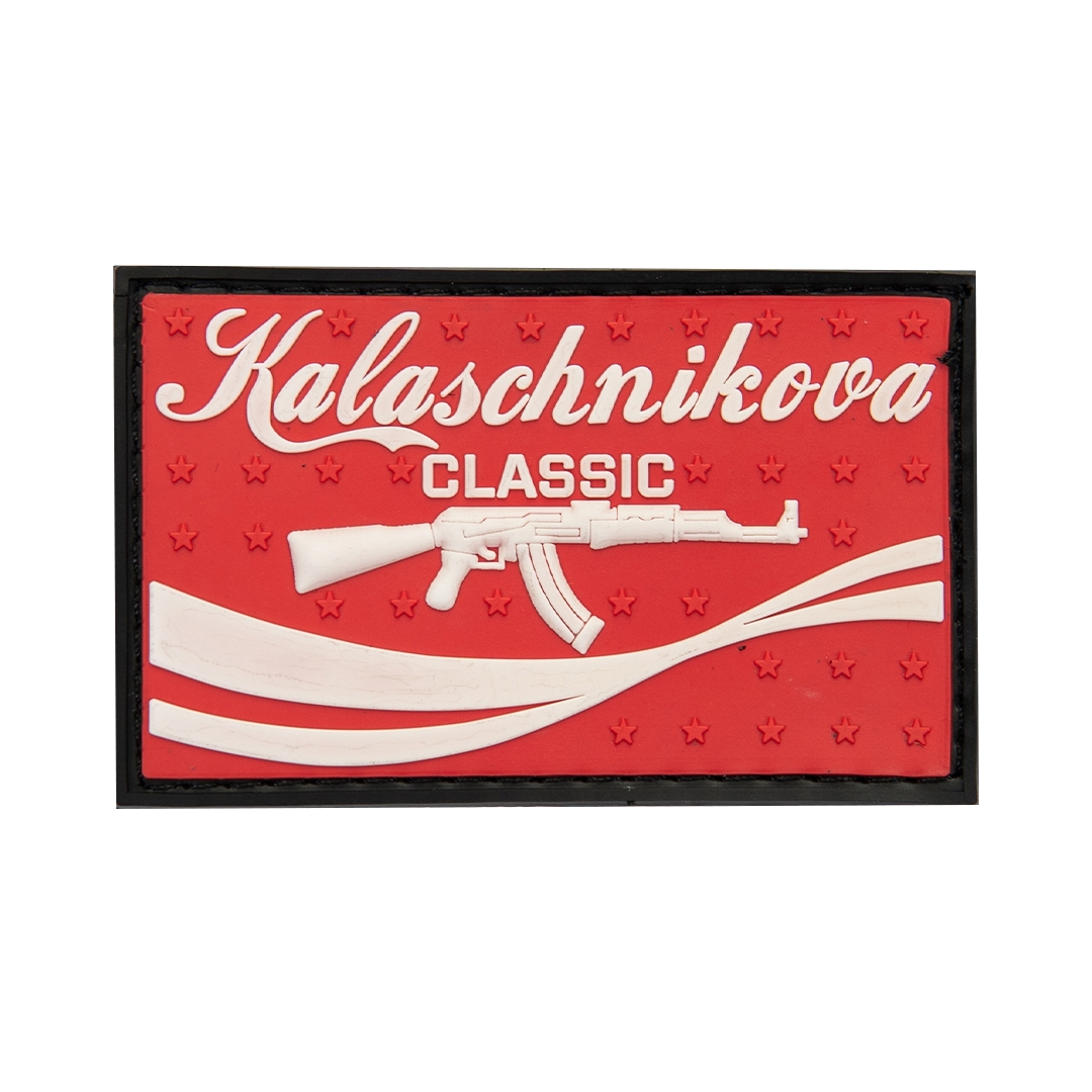 3D gumová nášivka KALASCHNIKOVA CLASSIC Patch - Červená
