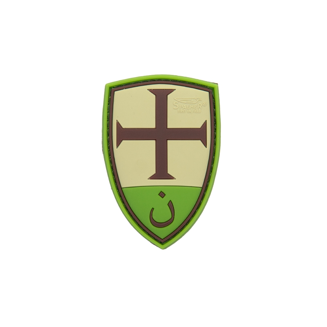 3D gumová nášivka CRUSADER SHIELD Patch - MC
