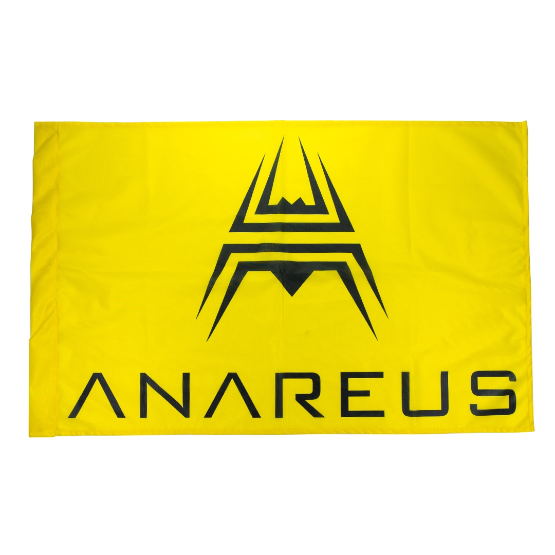 ANAREUS herní vlajka 60x90 cm - Žlutá
