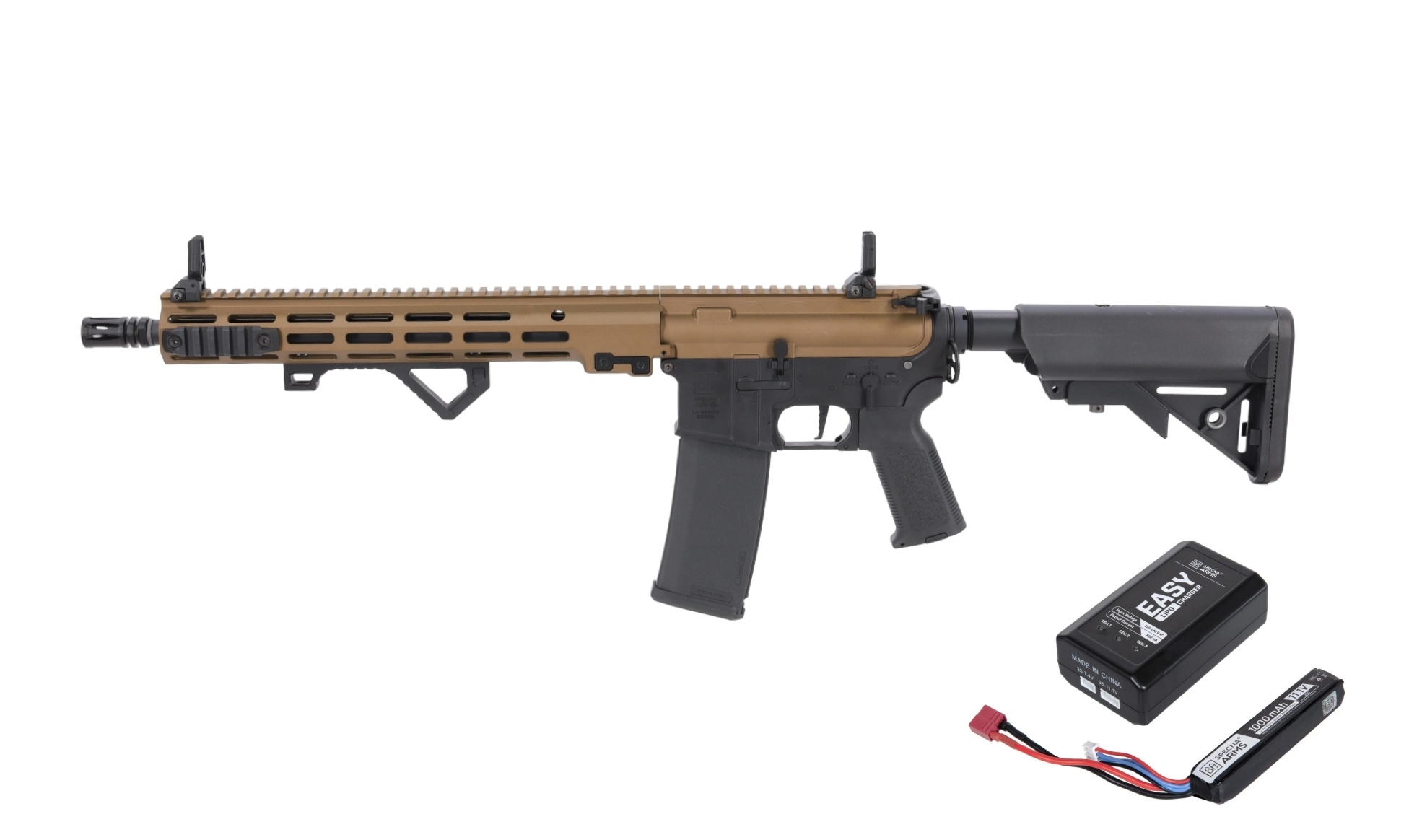 Specna Arms SA puška M4 Carbine M-LOK  - Chaos Bronze