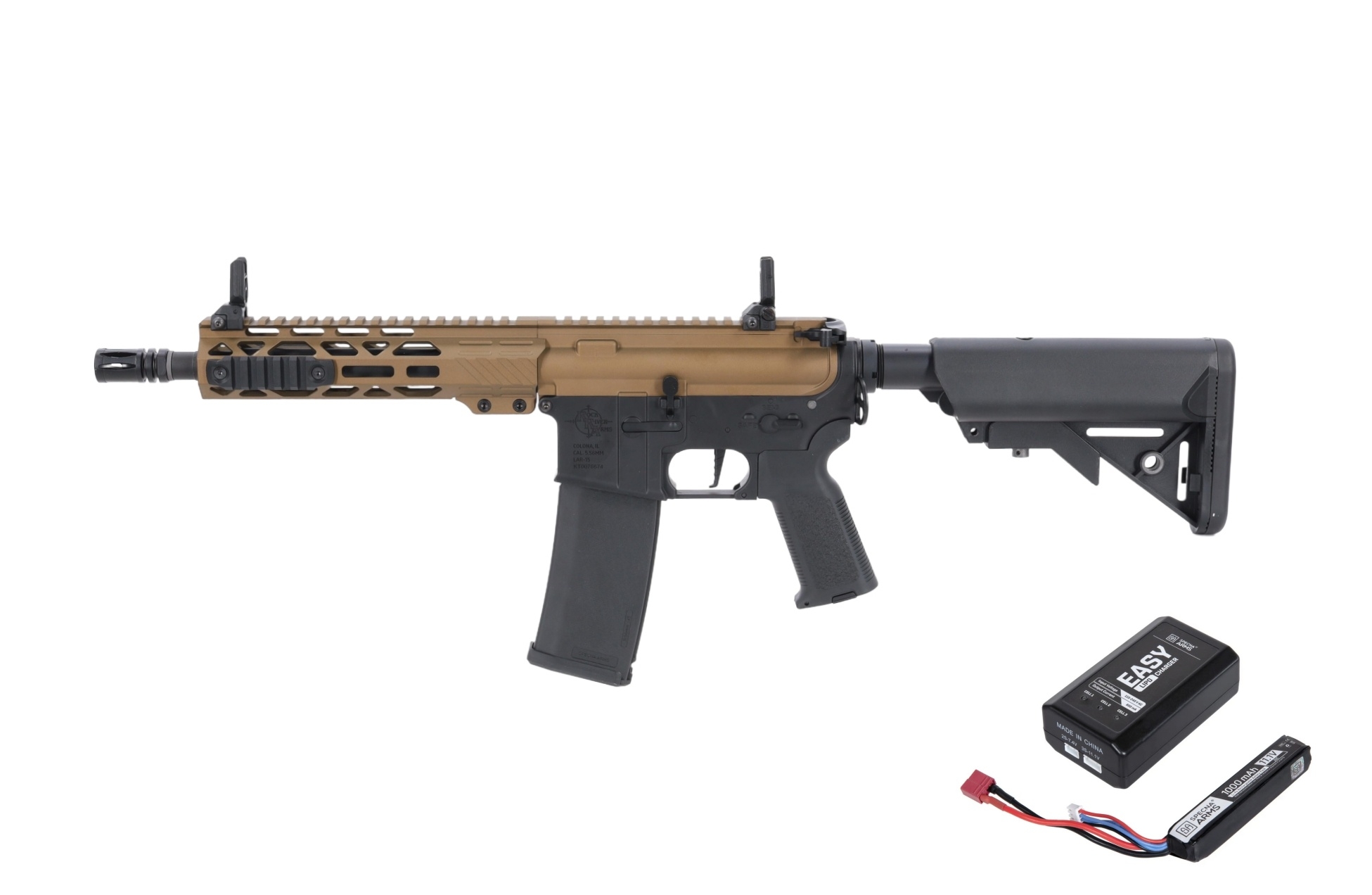 Specna Arms SA puška M4 CQB M-LOK  - Chaos Bronze