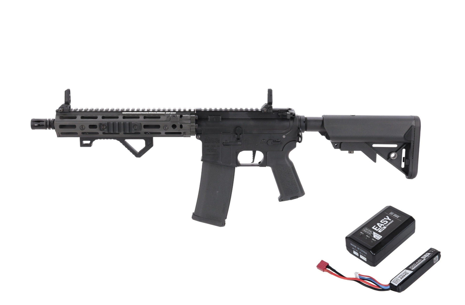 Specna Arms SA puška Daniel Defence® MK18 RIII M-LOK 10.5"  - Chaos Grey