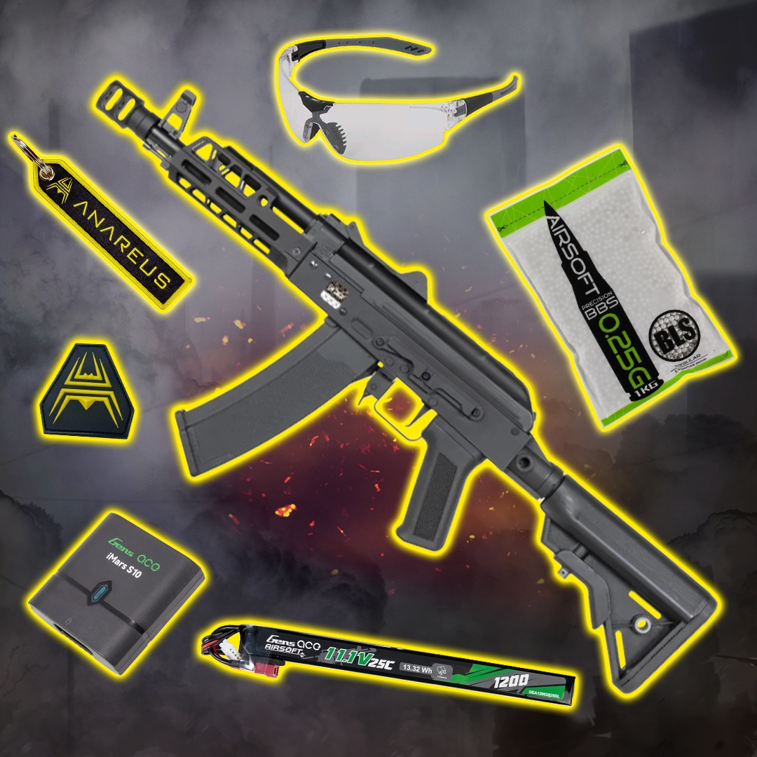STARTER PACK set SA AK-74U M-LOK (SA-J83 CORE(TM) HAL ETU Gen2) – Černá
