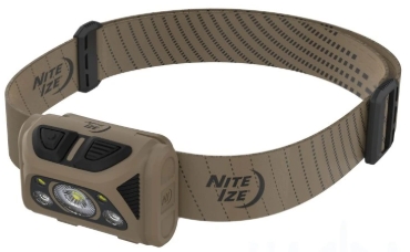 NITE IZE nabíjecí čelovka RADIANT(R) RH2(TM) PowerSwitch(TM) Buscraft - Černá / hnědá