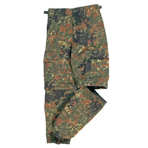 Kalhoty dětské US BDU ZIP-OFF  FLECKTARN