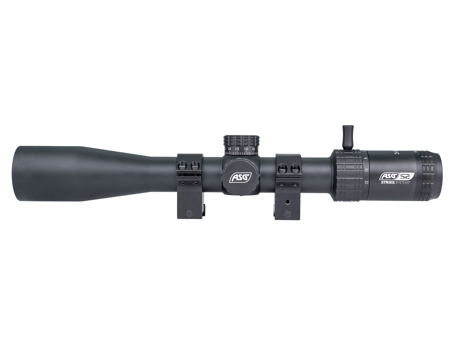 STRIKE SYSTEMS® STRIKE puškohled 3-12x40 HMTS-02 s montáží  - Černá