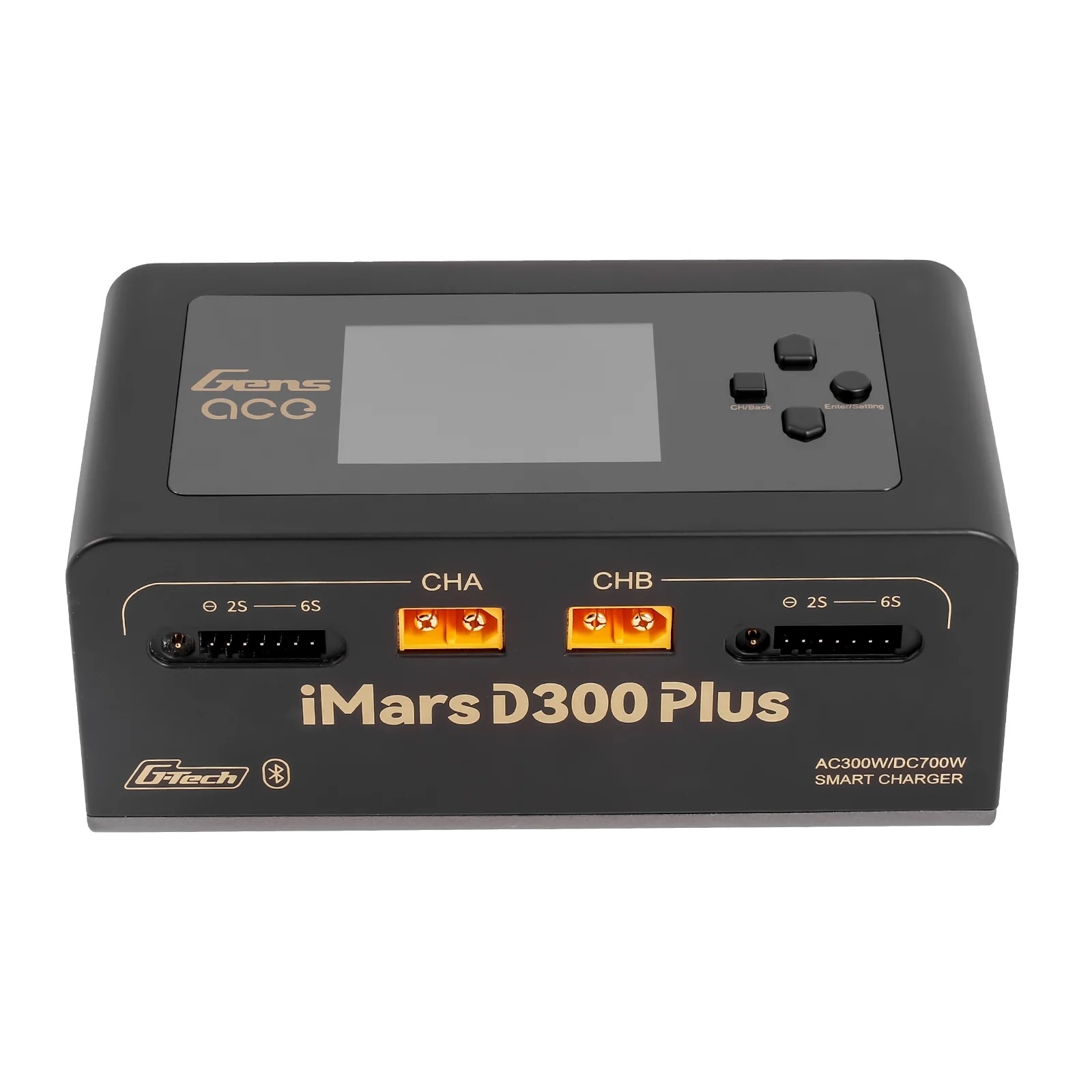 Gens ACE univerzální nabíječka iMars D300 Plus AC / DC – Černá