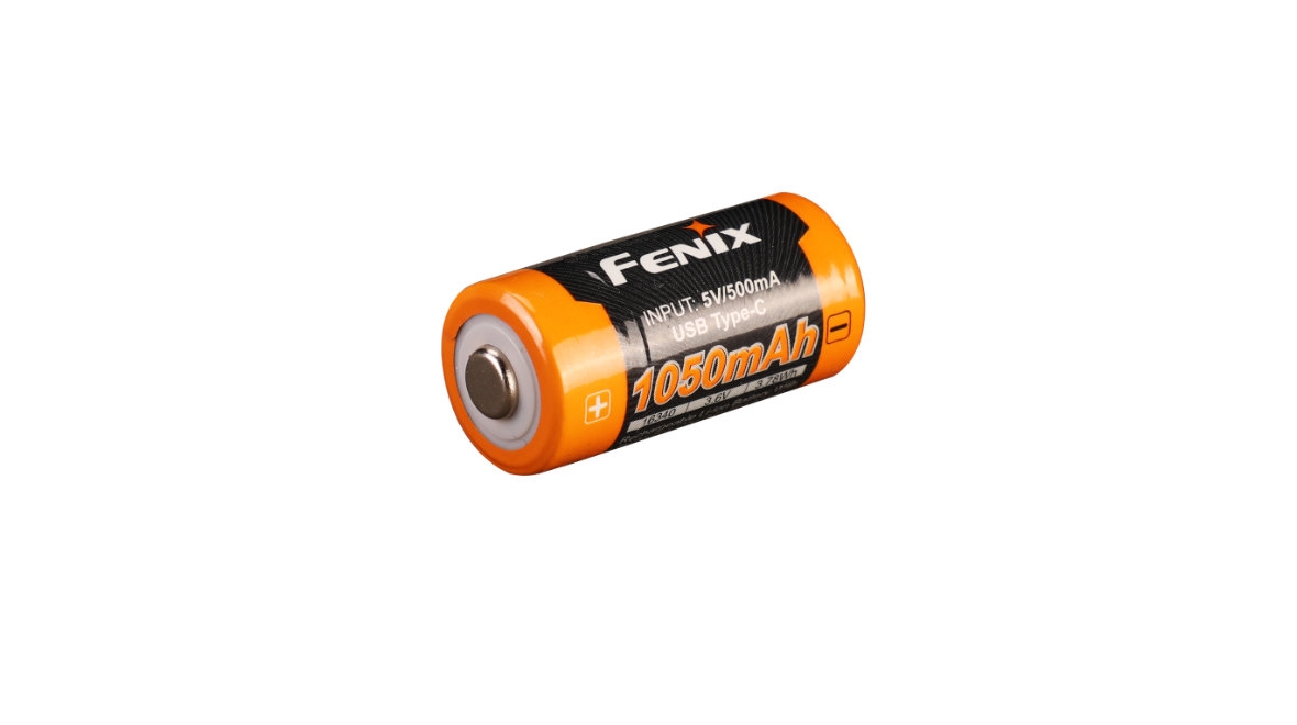 FENIX dobíjecí USB-C baterie RCR123A 3,6V - 1050 mAh