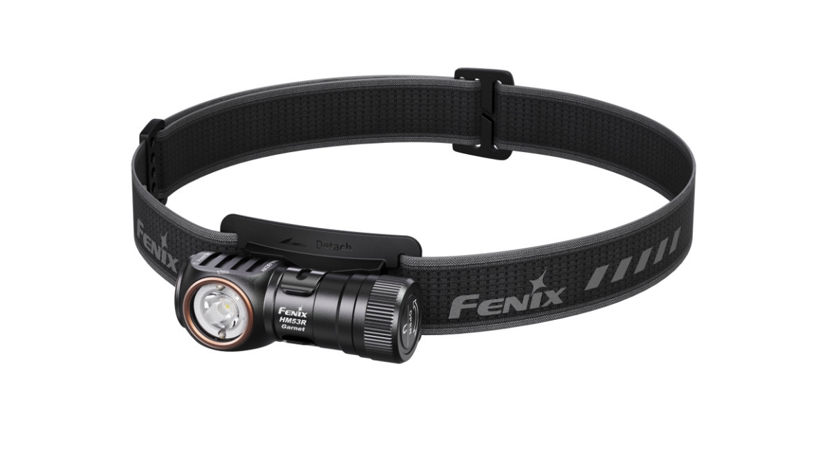 FENIX nabíjecí čelovka HM53R Garnet – Černá