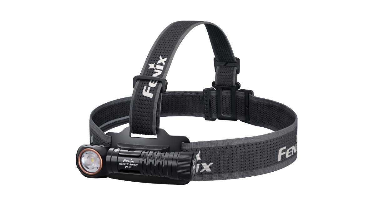 FENIX nabíjecí čelovka HM61R Amber V3.0 – Černá