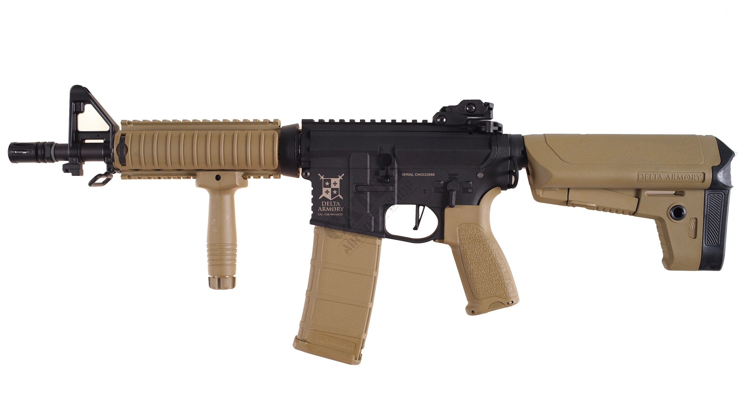Delta Armory M4 / AR15 CQB-R CHARLIE – Černá / písková