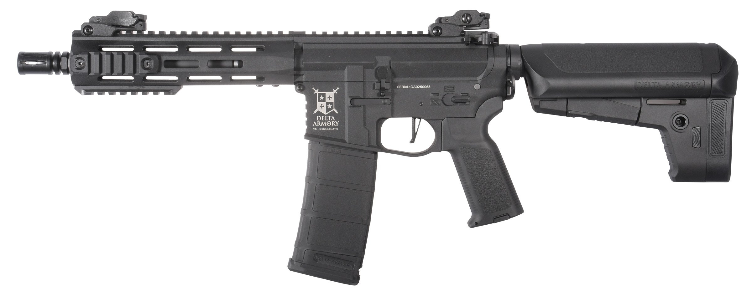 Delta Armory M4 / AR15 M-LOK 8" CHARLIE – Černá