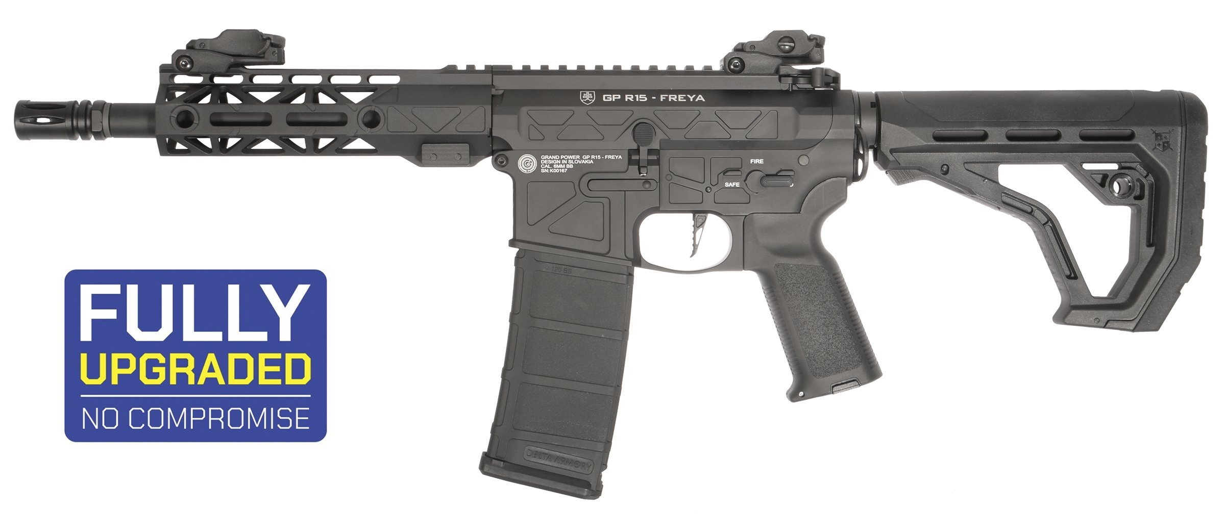 Delta Armory GP FREYA R15 M-LOK 7" Gen2 – Černá
