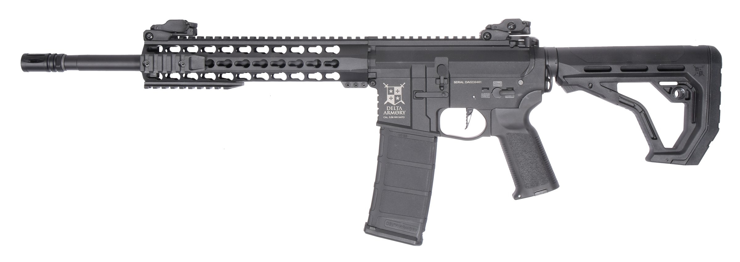 Delta Armory M4 / AR15 KeyMod 10" CHARLIE EAGLE – Černá