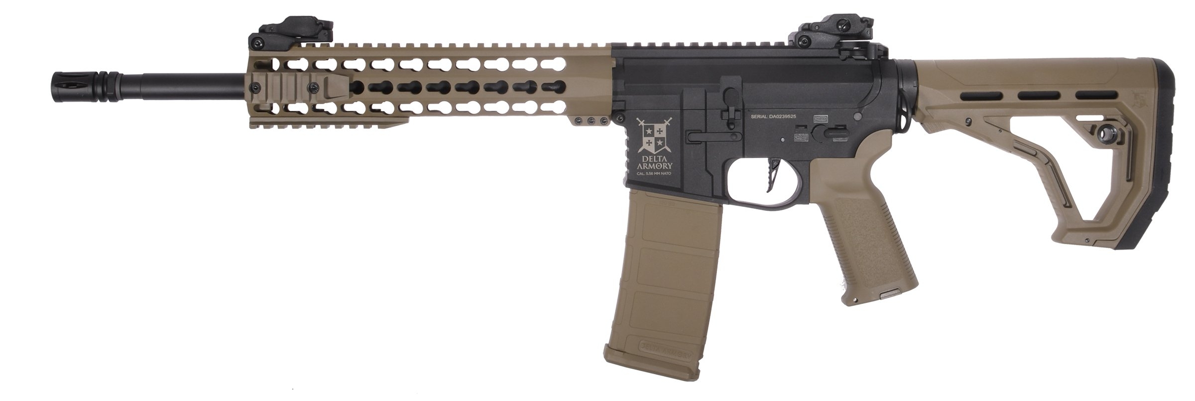 Delta Armory M4 / AR15 KeyMod 10" CHARLIE EAGLE – Černá / písková