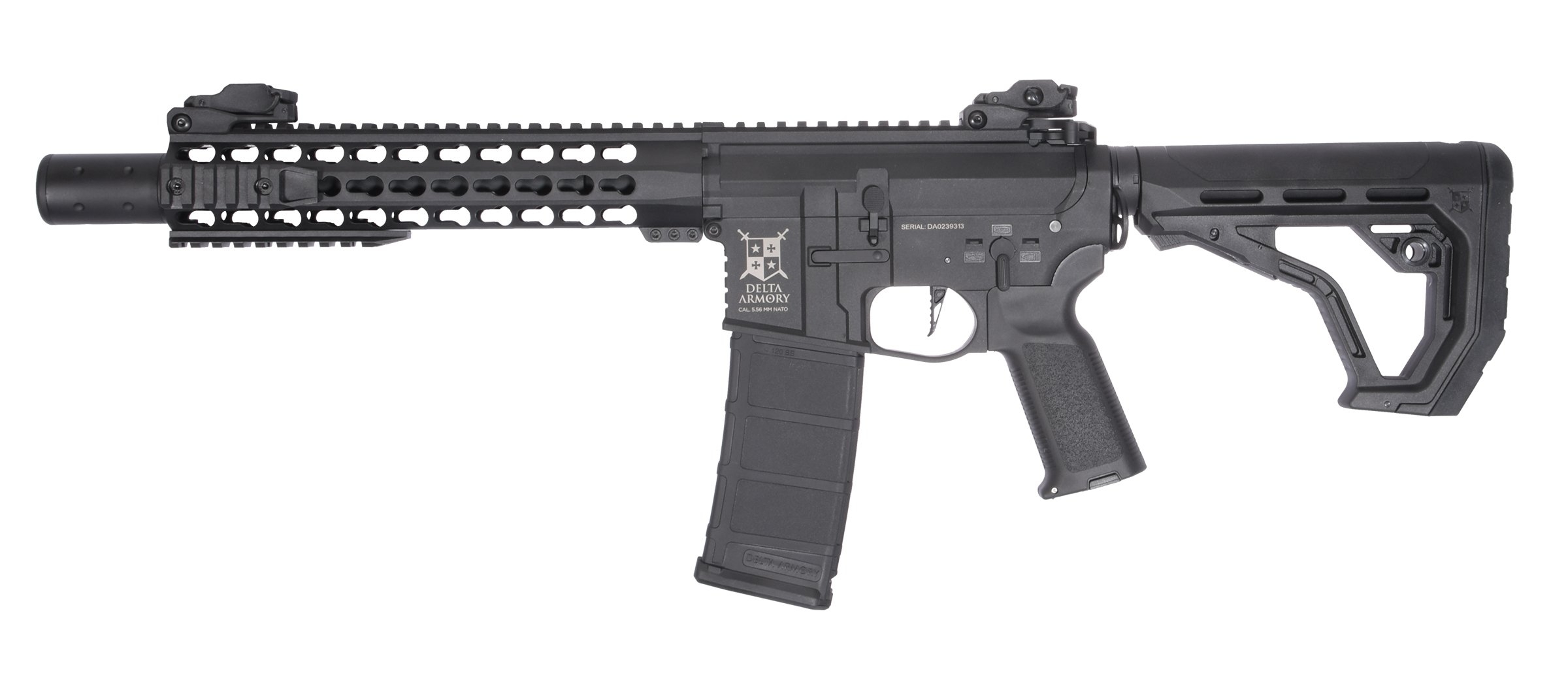 Delta Armory M4 / AR15 KeyMod 10" PREDATOR CHARLIE EAGLE – Černá