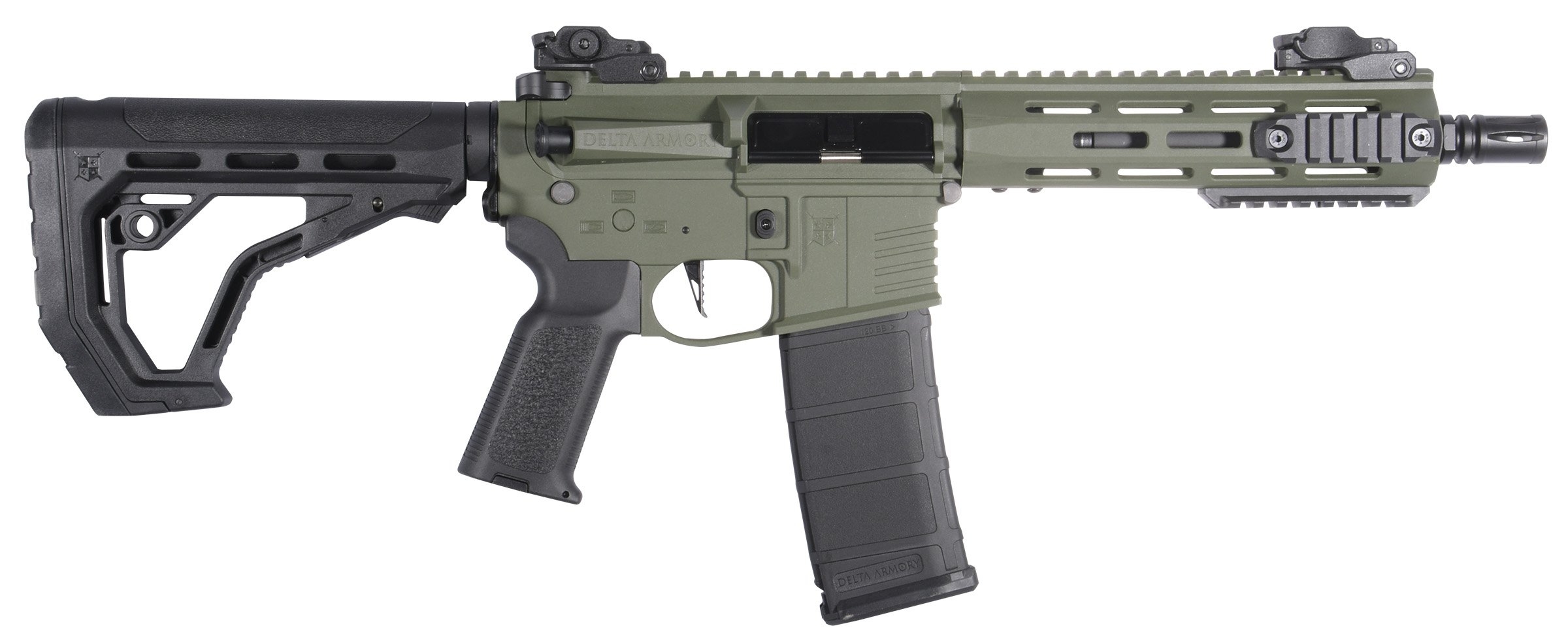 Delta Armory M4 / AR15 M-LOK 8" CHARLIE EAGLE – Zelená